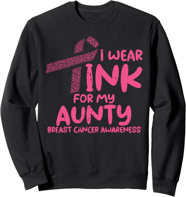 Brustkrebs-Bewusstseinsunterstützung, Pink Sweatshirt