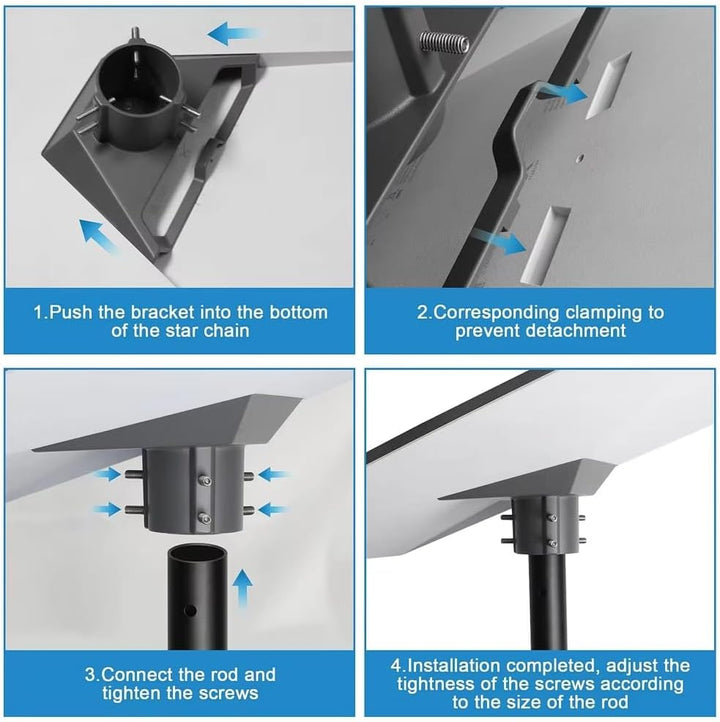 Starlink Gen 3 Rohradapter, Starlink V3 Masthalterung mit 360° Drehung & 20° Neigung, Kompatibel mit