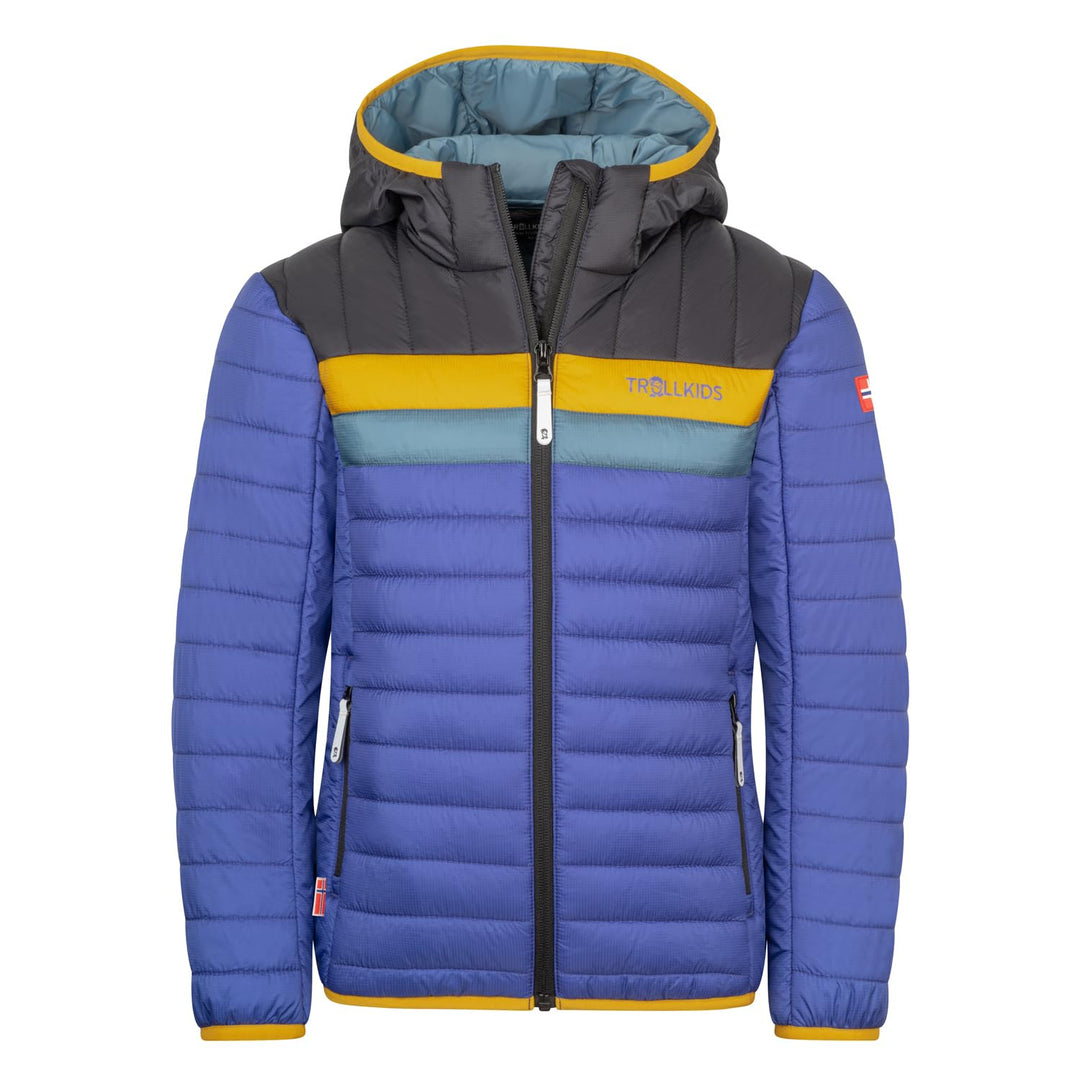 Trollkids Kids Eikefjord Jacket Glow Blue 92, Glow Blue 92