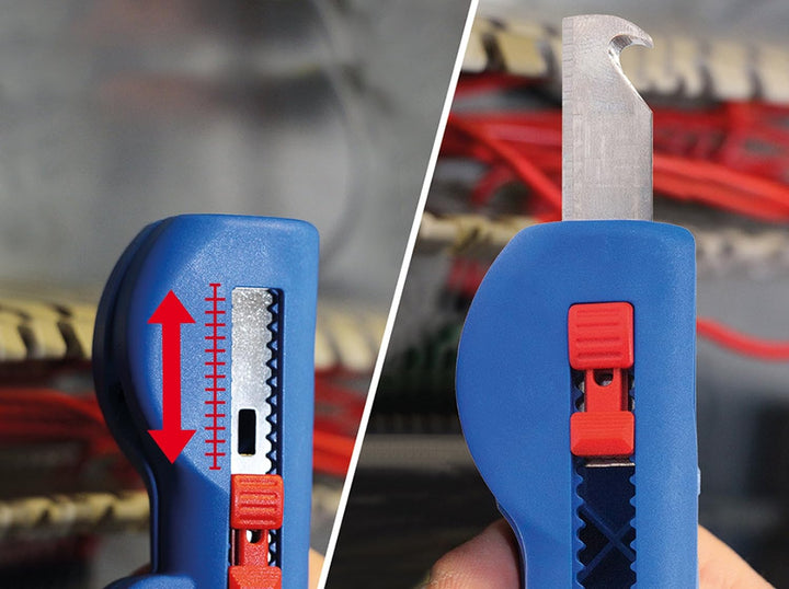 WEICON TOOLS Quadro-Entmanteler No. 16 6er Set | 4-in-1 Abisolierer von 8,0 - 13,0 mm Kabel, 6er Set