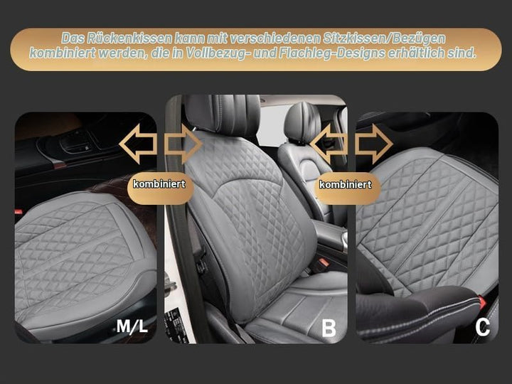 1p Echtes Rindsleder sitzbezug Auto Vordersitz-Rückenlehnenbezüge,sitzkissen Auto fahrersitz,Echtes