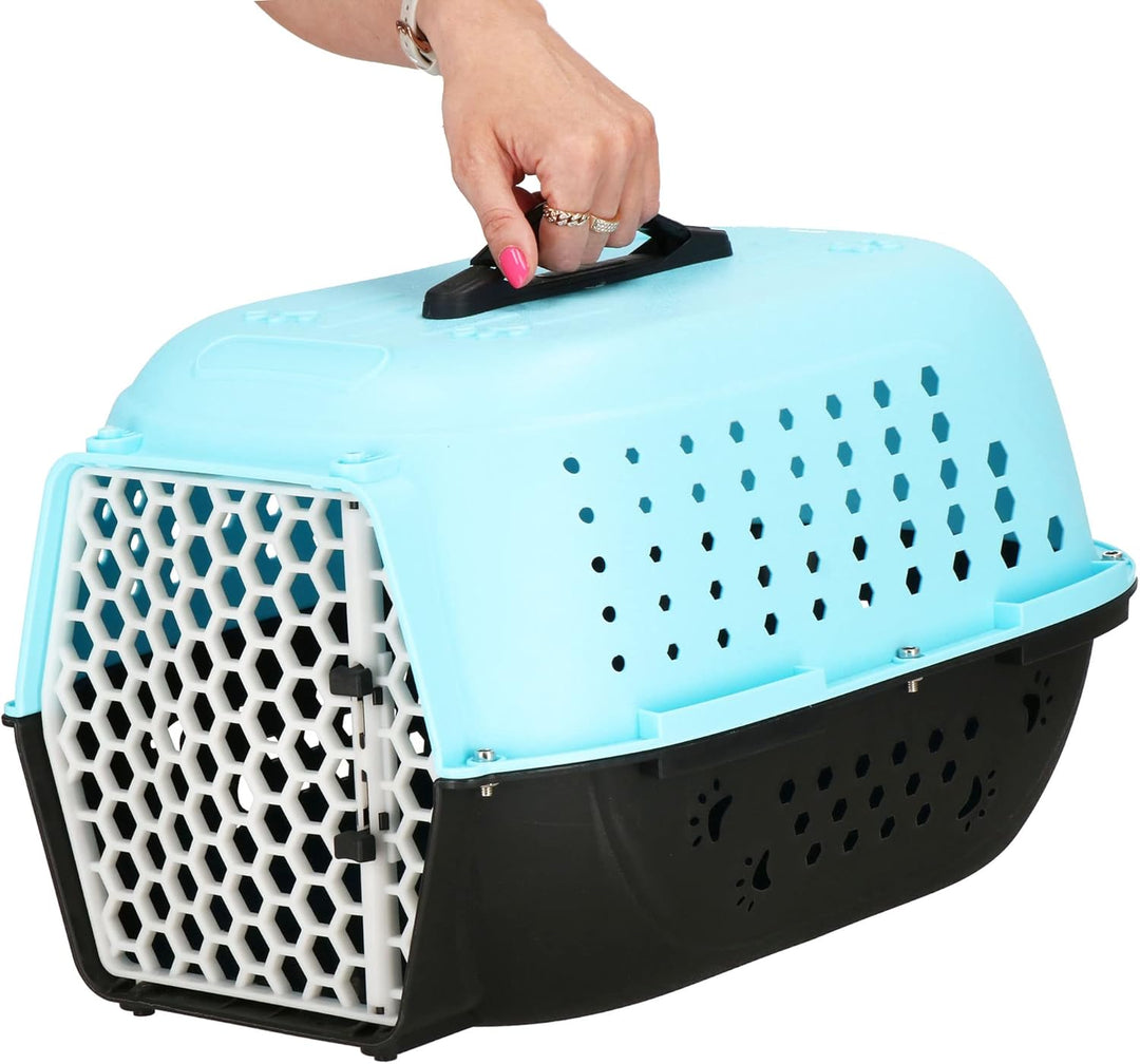 SPRINGOS Transportbox Hundebox Tiertransportbox 48 x 28 x 33 cm Hartschale Kunststoff Katzen Hunde