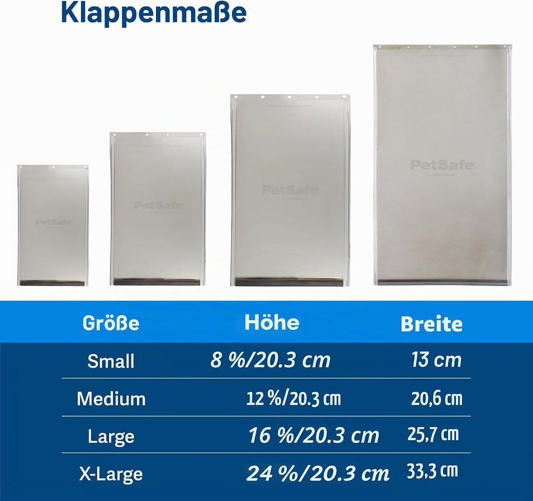 PetSafe Mittelgrosse Ersatzklappe – Braun – ungiftig, wetterbeständig, Magnetverschluss – Grösse M –