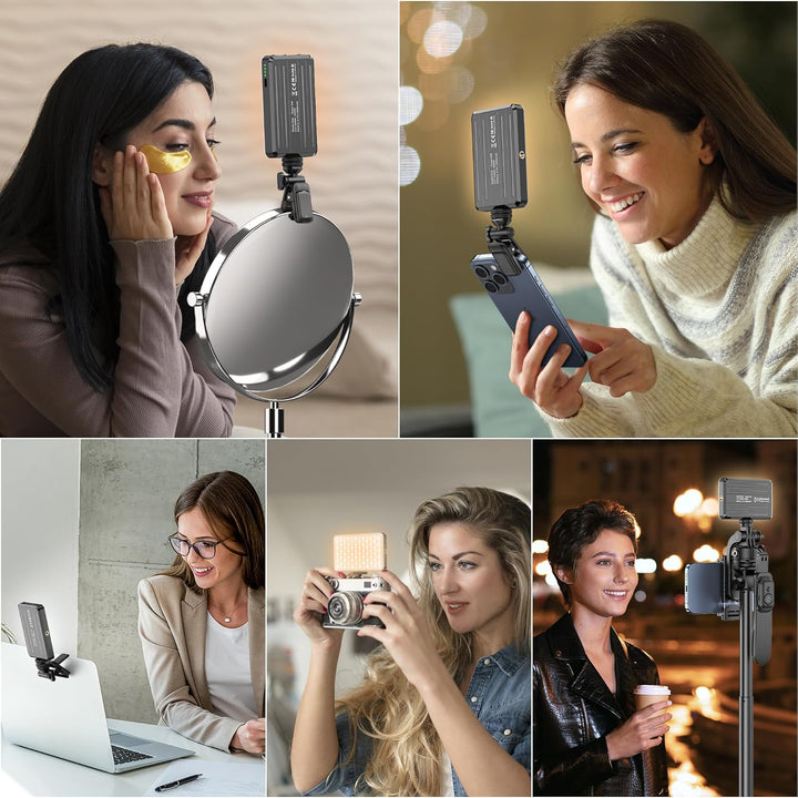 120 LED Selfie Licht, 3 Lichtmodi Handy Selfie Licht mit Clip, Tragbares Beauty Licht für Handy, Kam