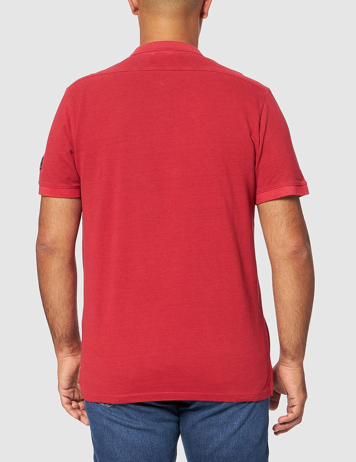 Timezone Herren Vintage Poloshirt T-Shirt XL Lipstick Red, XL Lipstick Red