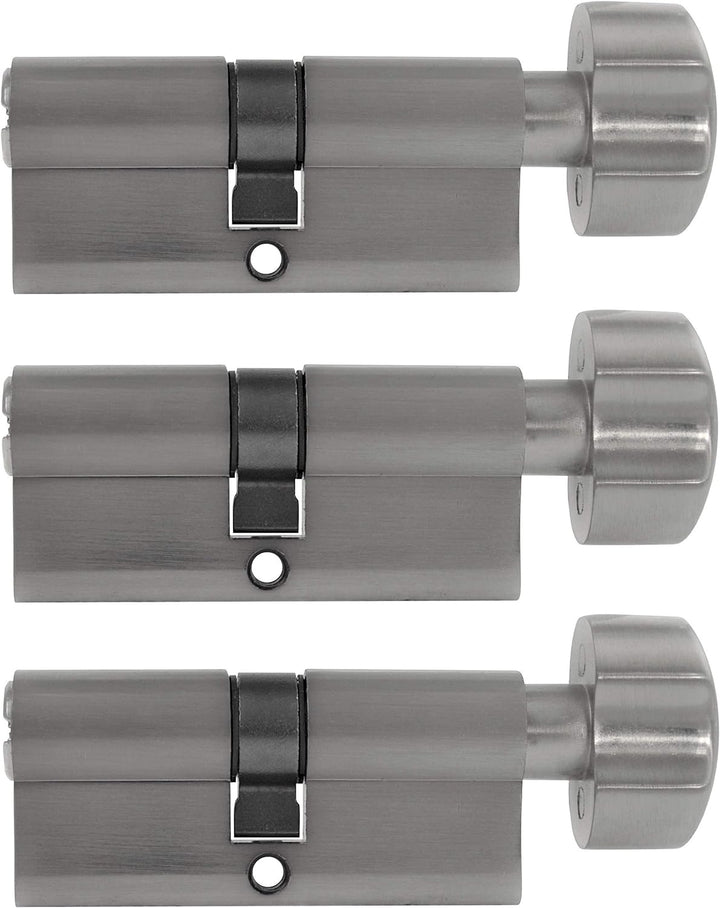 3x Knaufzylinder KD 80 mm 40/40 gleichschliessend inkl. 15 Schlüssel
