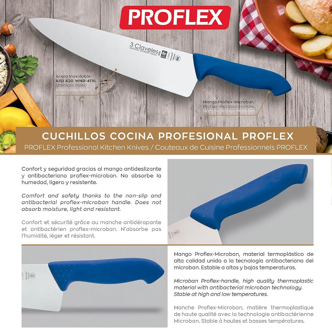 CUCHILLO CARNICERO POLIPROPILENO NEGRO 30 cm - 12" FH 3C