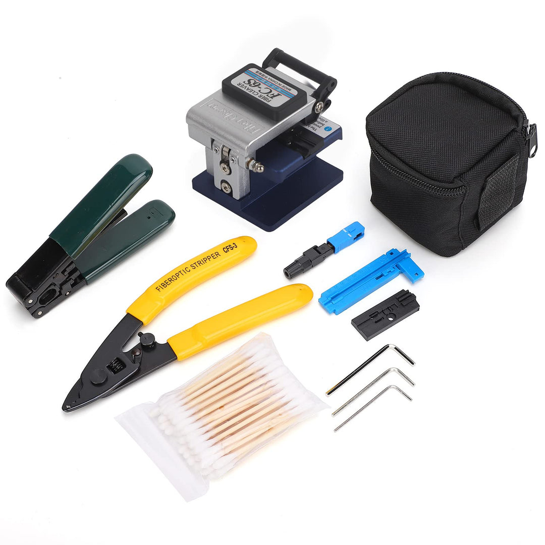 FTTH Fiber Optic Tool Kit, Splice Fiber Optic Stripping Tool Kit-Set mit Fiber Cleaver für die Insta