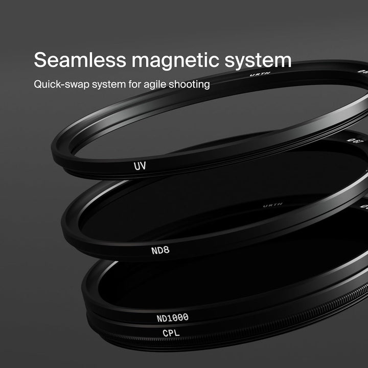 Urth 72mm Magnetisches UV, Polfilter (CPL), ND8, ND1000 Filter Kit (Plus+), 72mm magnetisch
