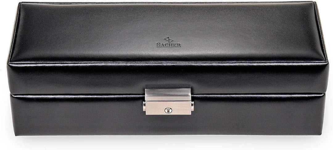 SACHER Uhrenetui für 6 Uhren new classic/schwarz (Leder)