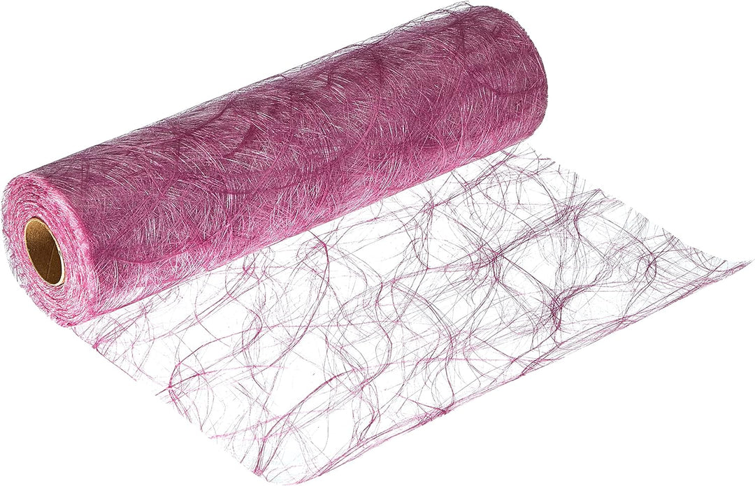 Sizoweb Tischband - 25 Meter Rolle + 100 Deko Herzen Gratis (30cm Breite, in Erika) 30cm Erika, 30cm