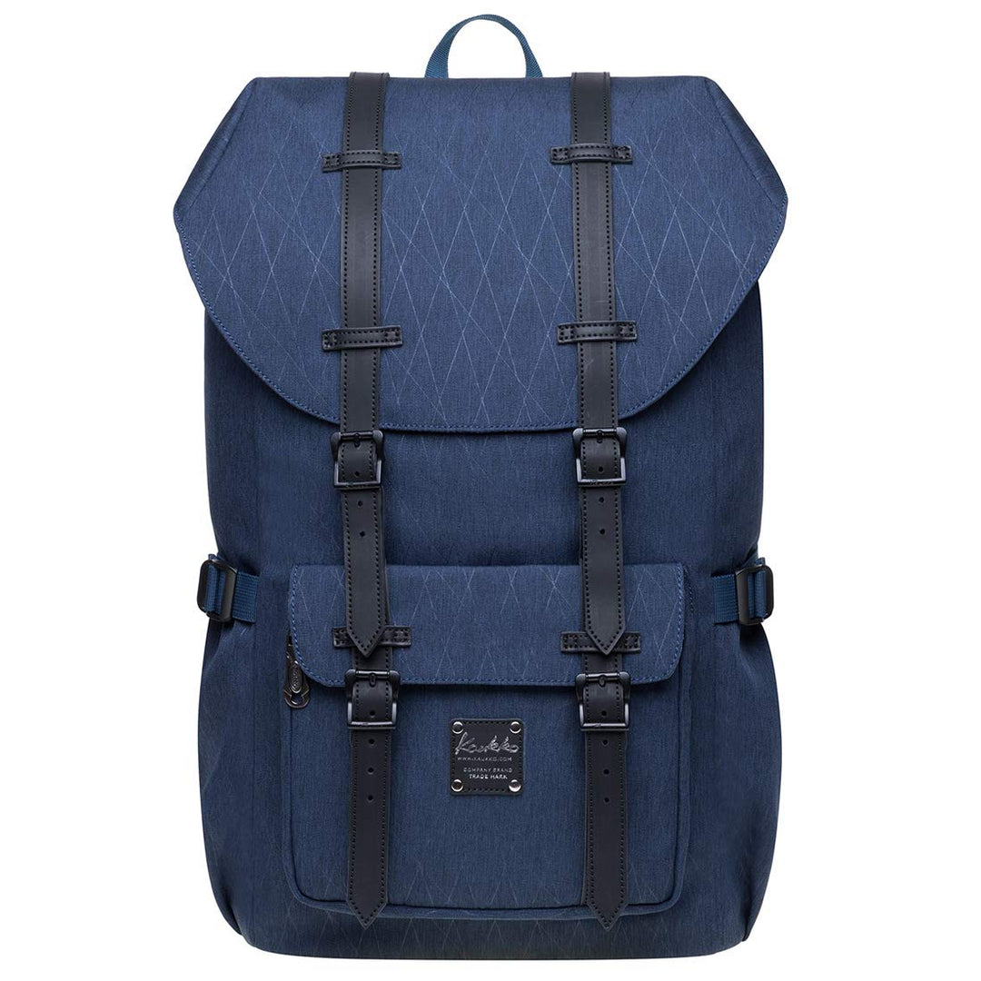 KAUKKO Rucksack Damen Herren Daypack mit Laptopfach für 14 Zoll Notebook für Freizeit Job Uni Reisen