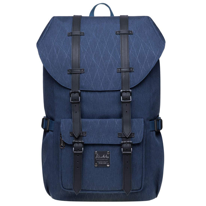 KAUKKO Rucksack Damen Herren Daypack mit Laptopfach für 14 Zoll Notebook für Freizeit Job Uni Reisen