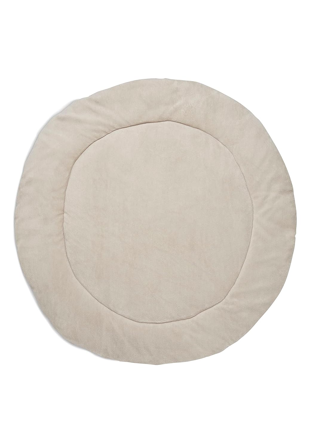 Jollein Krabbeldecke für Baby - Basic Knit, Nougat - Laufgittereinlage - Ø 95 cm - Spieldecke Baby -