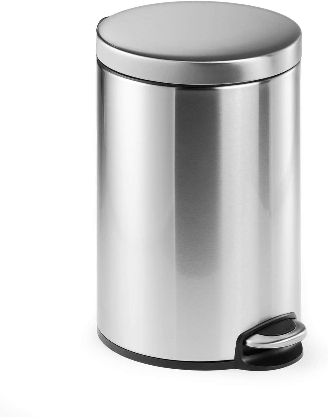 Durable Treteimer Edelstahl rund 12, mit Absenkautomatik und herausnehmbaren Inneneimer 12 L, 1 Stüc