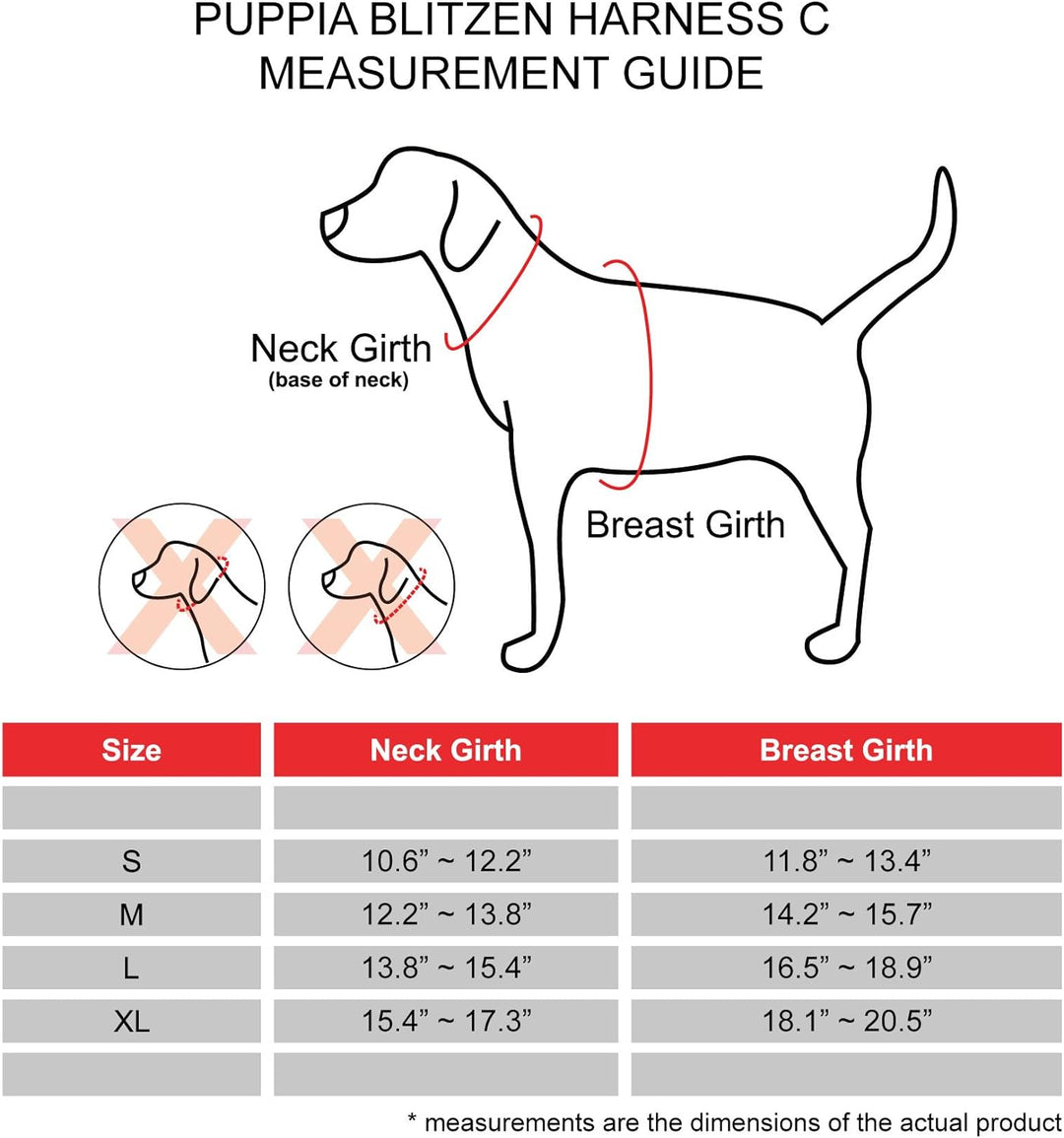 Puppia 4-Punkt-Weihnachtsgeschirr, Weiches Geschirr für kleine und mittelgrosse Hunde - Rot Rot M, R