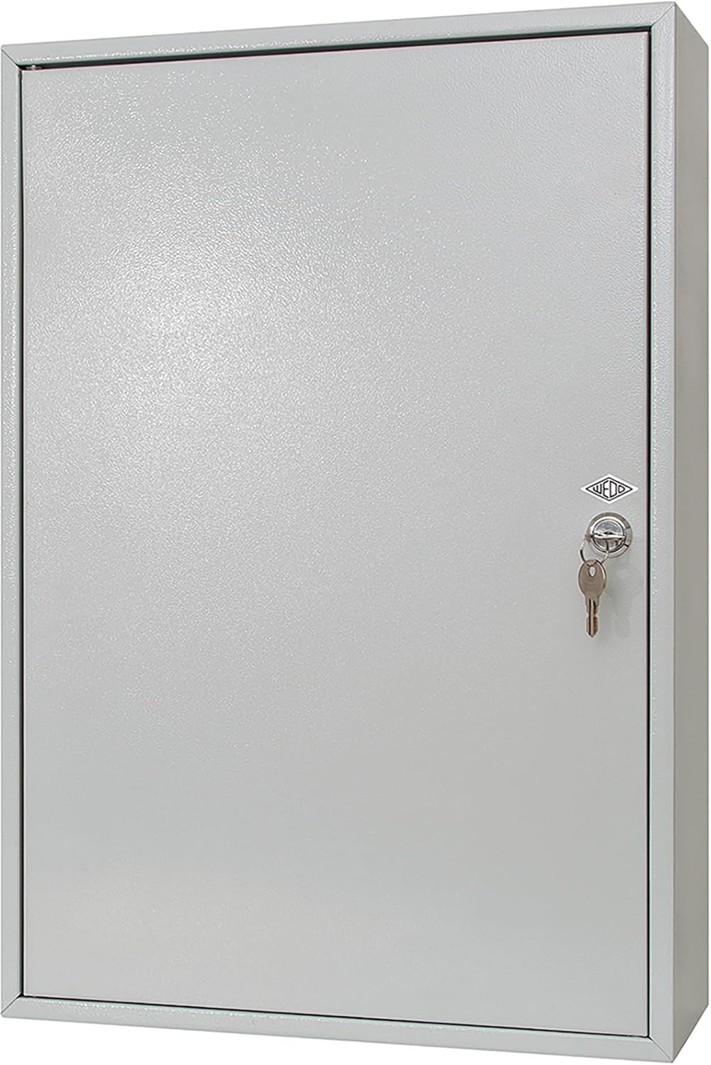 Wedo 10265037X Schlüsselschrank (für 150 Haken, pulverbeschichtetes Stahlblech 38 x 14 x 55 cm, Sich