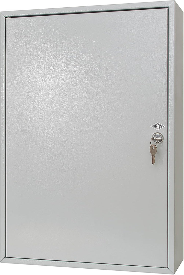 Wedo 10265037X Schlüsselschrank (für 150 Haken, pulverbeschichtetes Stahlblech 38 x 14 x 55 cm, Sich