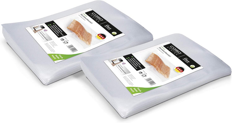 CASO Strukturbeutel 20x30 cm / 100 Beutel, für alle Balken Vakuumierer & Folienschweissgeräte, BPA-f