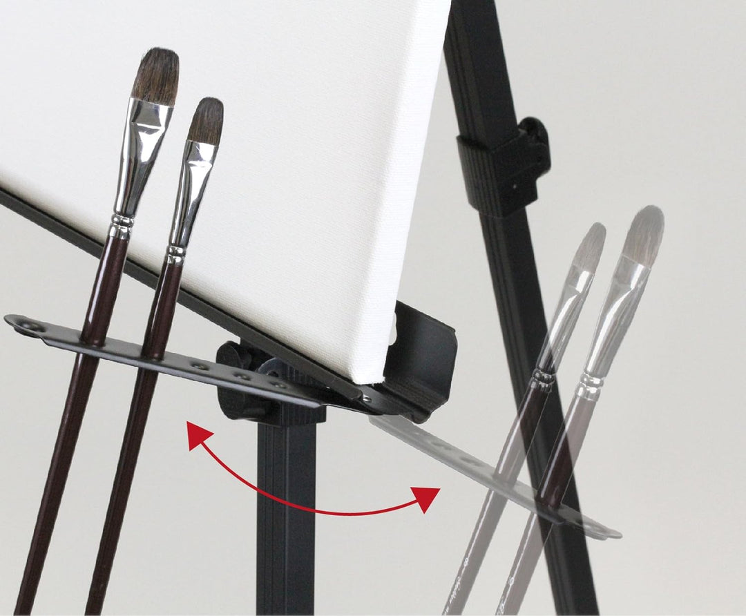 Paintersisters Rio XL Aluminium Staffelei 72-209cm gross, leicht 1,4 kg und faltbar mit Nylonbeutel