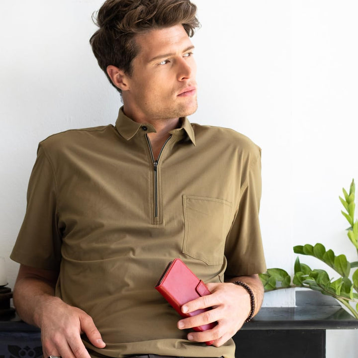 SELENCIA Bookcase Hülle kompatibel mit iPhone 12 Pro Max – Era Leder Handytasche Side Flip Case – Ha