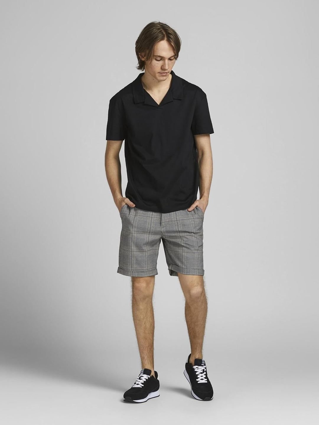 JACK &amp; JONES Male Chino Shorts Regular Fit Chino Shorts XS Black 1, XS Black 1