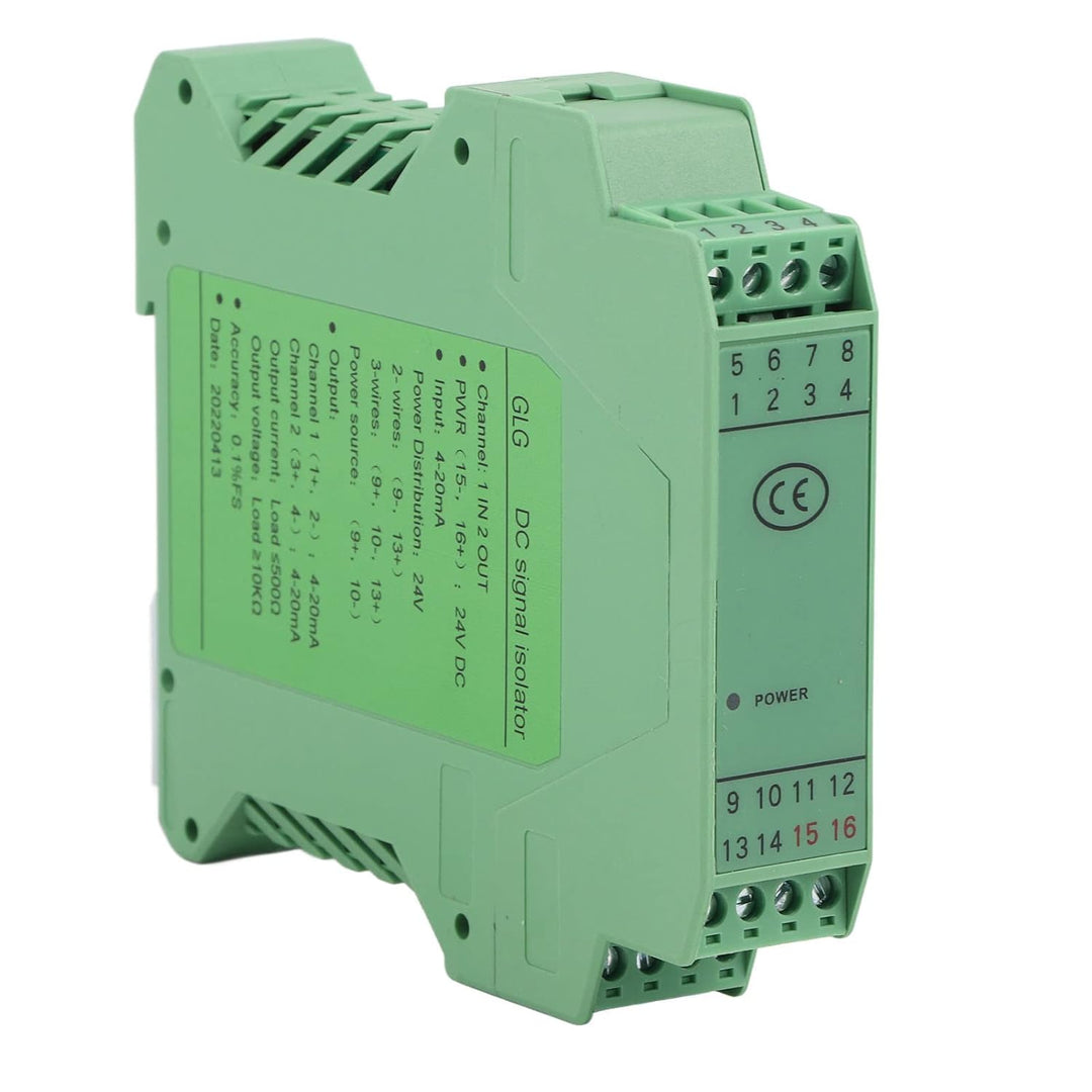 DC24V Current Signal Isolator Transmitter SPS-Signalaufbereiter erkennen(1 in 2 out, 4-20mA to 4-20m