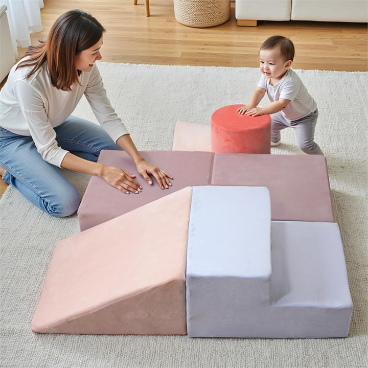 BanaSuper Schaumstoff-Kletterblöcke für Kinder, Schaumstoff Bausteine XXL, EN71-zertifiziert, Kinder