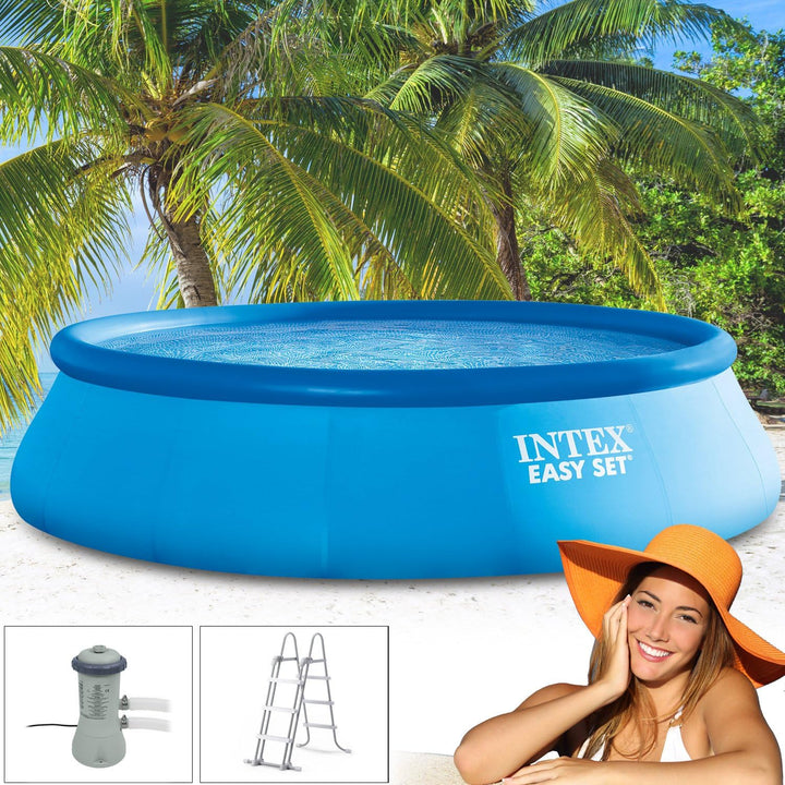 Intex 366x91 cm Easy Pool 289143 incl. Filterpumpe und Sicherheitsleiter