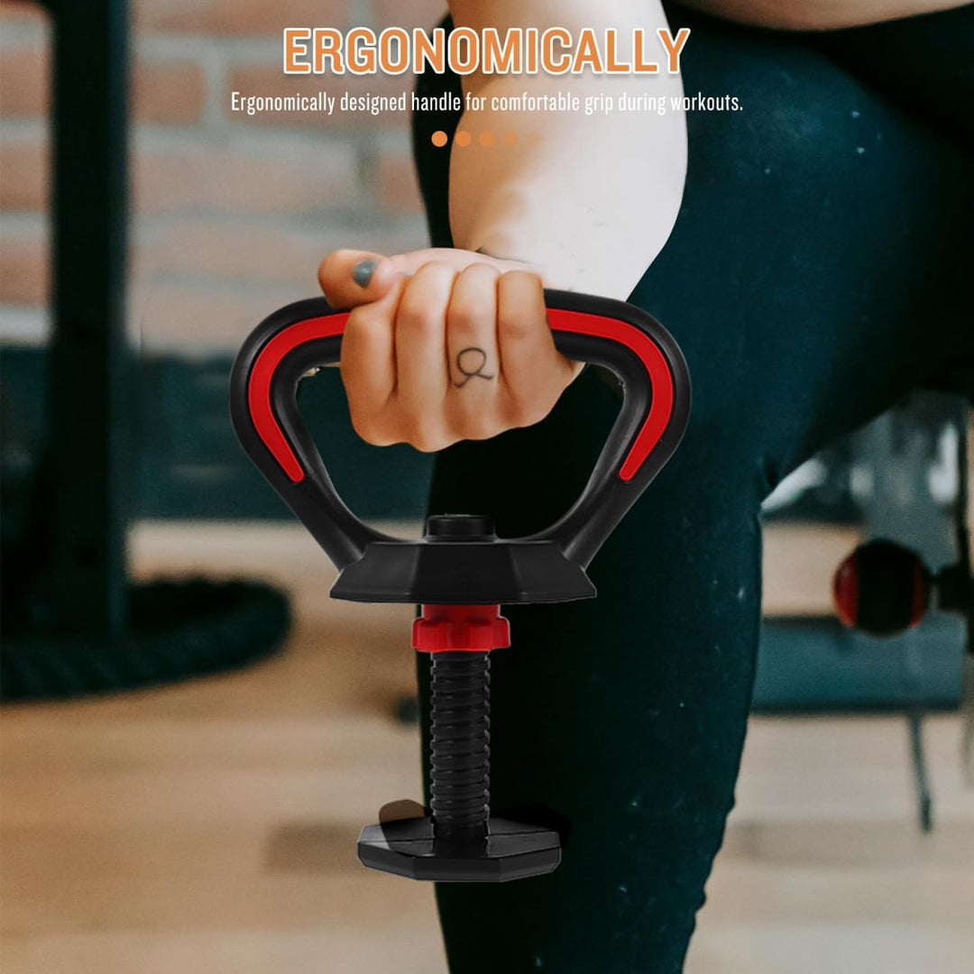 Healeved Verstellbarer Kettlebell Griff aus Robustem Kunststoff Ergonomisch Geformt Verschleissfeste