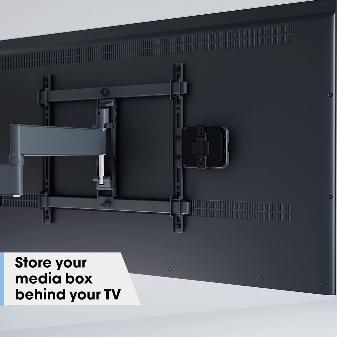 Vogel's Elite TVM 5645 Schwenkbare, ultradünne TV-Wandhalterung & TVA 6400 Medienbox-Halterung, Komp