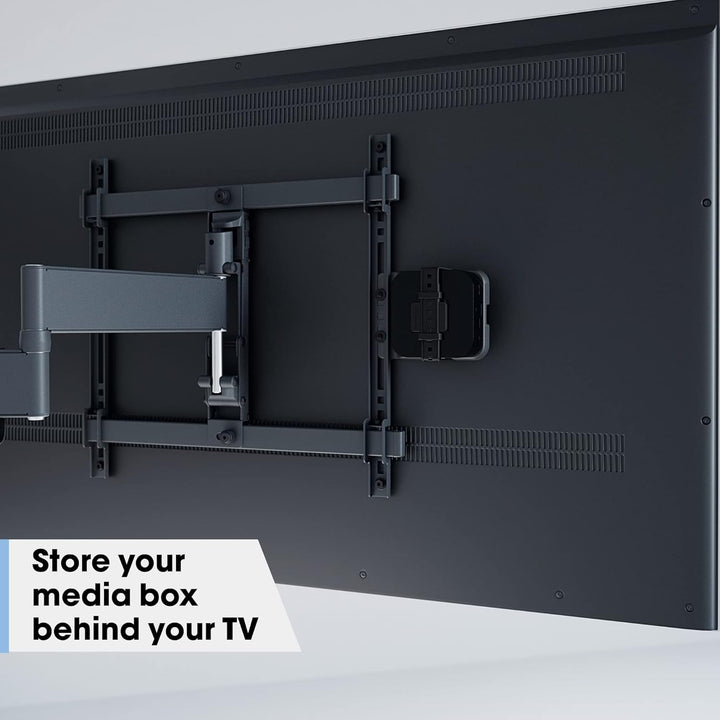 Vogel's Elite TVM 5645 Schwenkbare, ultradünne TV-Wandhalterung & TVA 6400 Medienbox-Halterung, Komp