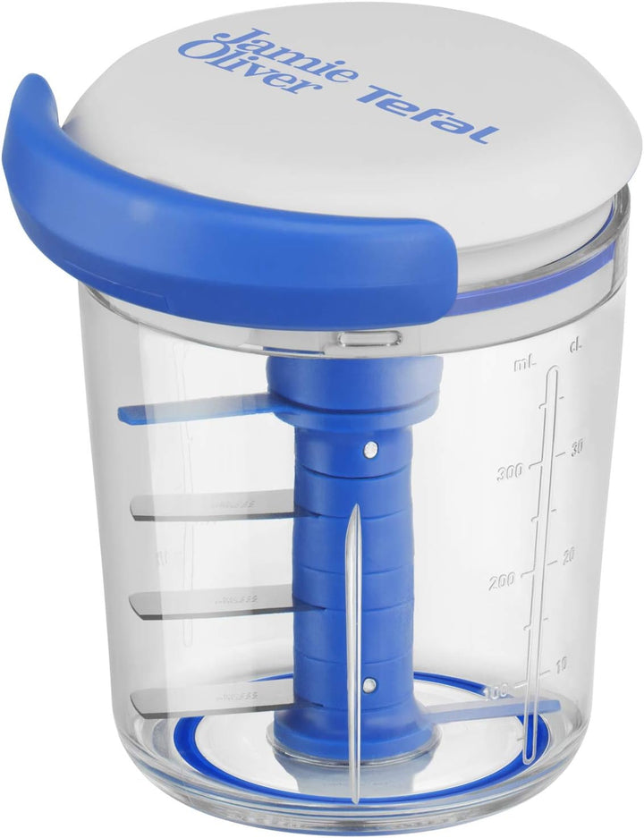 Jamie Oliver by Tefal K1644344 Chop & Shaker | Fassungsvermögen: 450 ml | weiss/blau & K13204 Ingeni