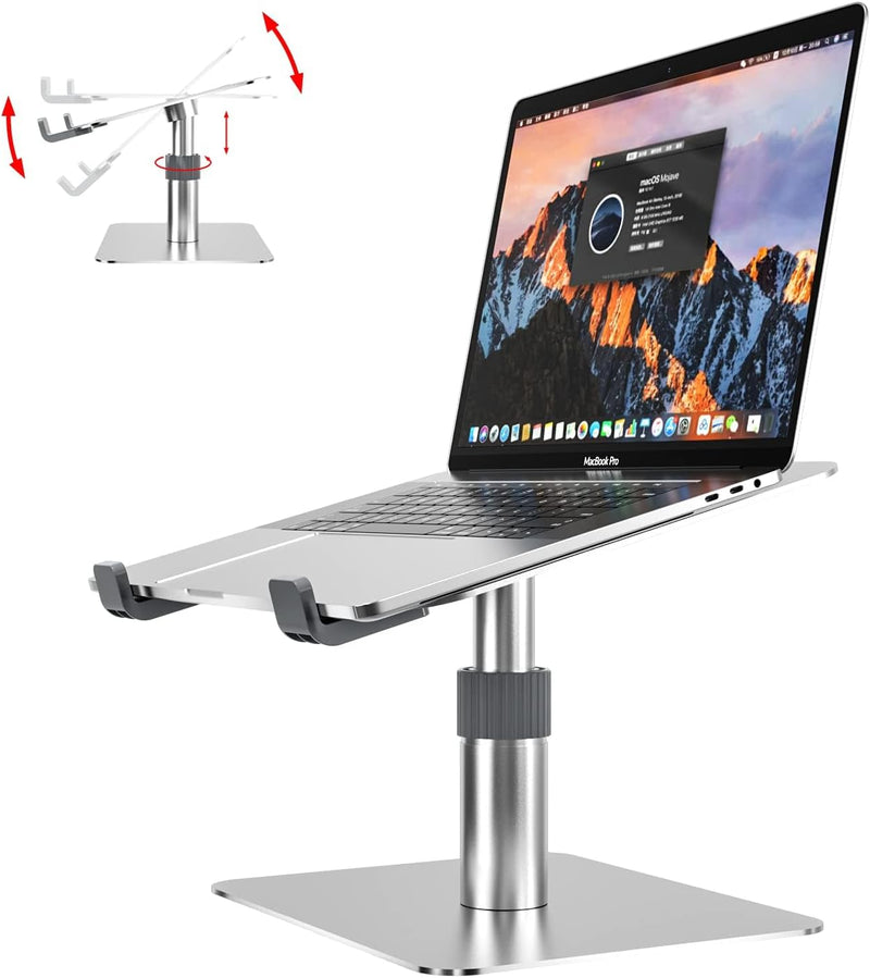 Rseuphiee Laptop ständer Höhe/Winkel einstellbar Aluminum, Computer Stand erhöhung 360°drehbarer, Ko