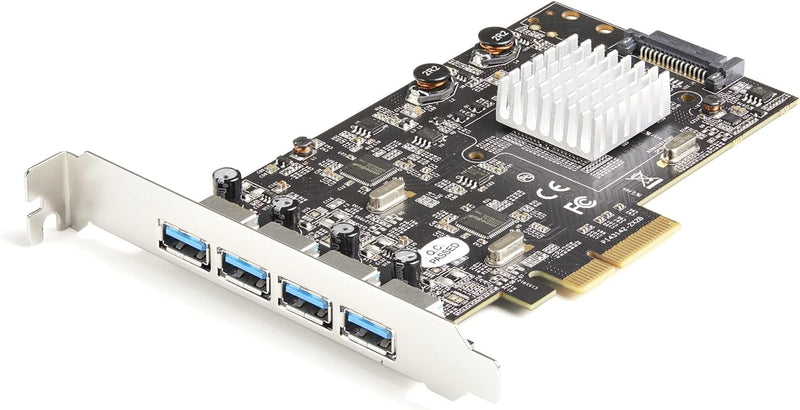 StarTech.com 4-Port USB PCIe Adapter - 10 Gbit/s USB 3.2 Gen 2 Typ-A PCI Express Erweiterungskarte m