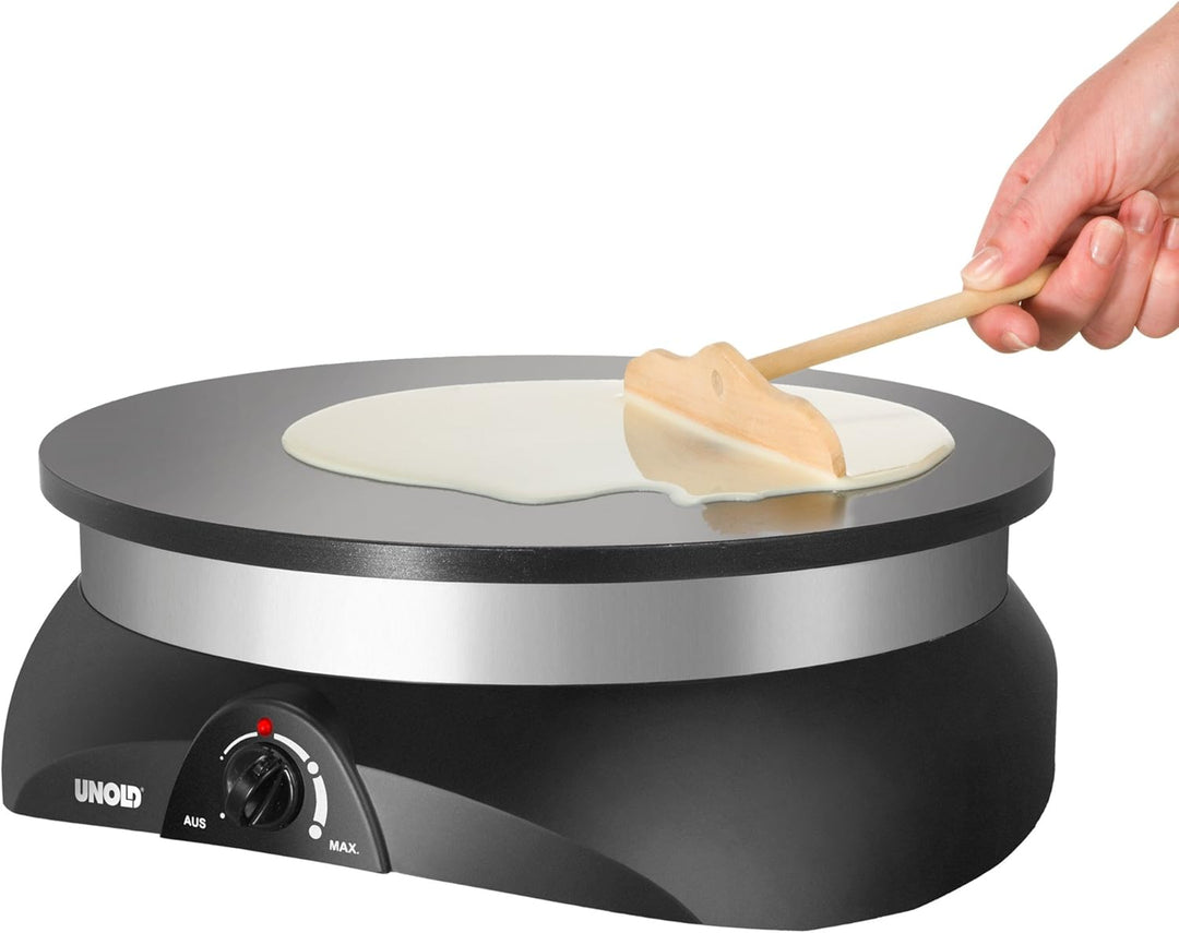 UNOLD Crepesmaker Profi, 1250 W, Durchmesser: 33cm, mit Zubehör,