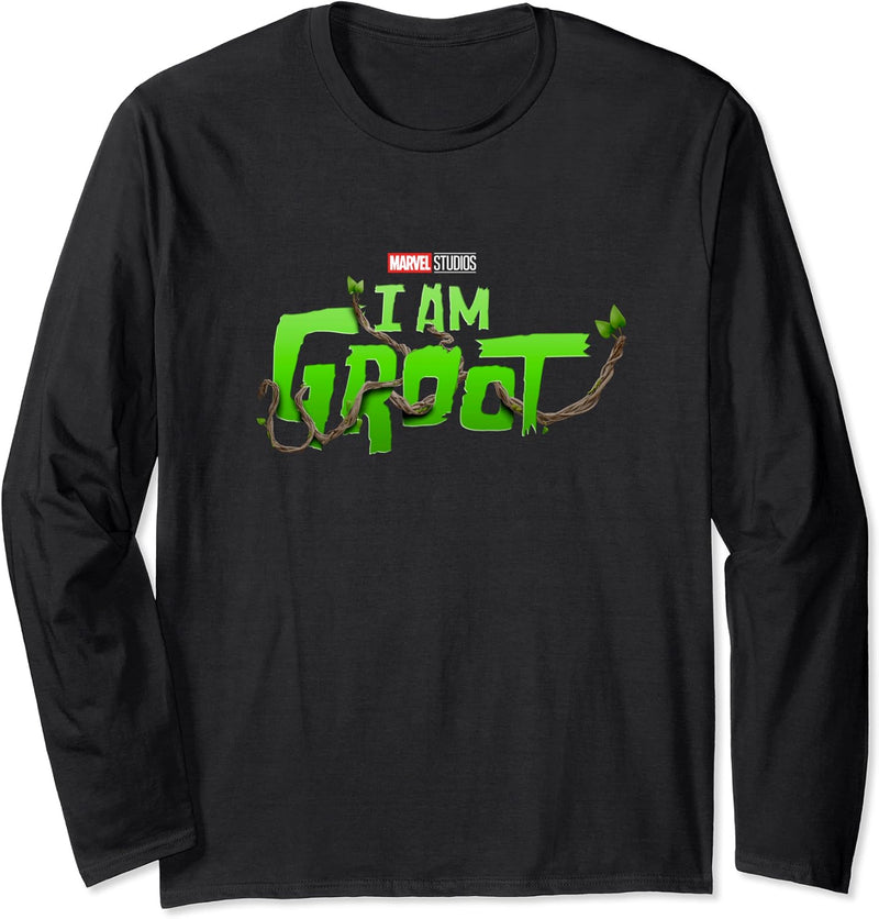 Marvel I Am Groot Series Logo Langarmshirt