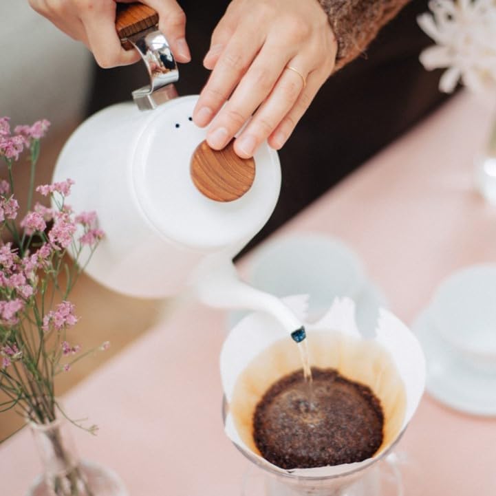 Hario BDK-80-W Tropf-Kaffeemaker, Einheitsgrösse, weiss Einzelstück, Einzelstück