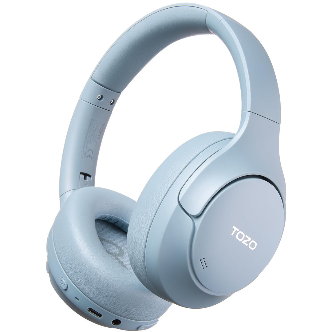 TOZO HT3 Kopfhörer Kabellos Bluetooth Over Ear, Noise Cancelling Kopfhörer mit 5 Mics,90 Std, Hi-Res