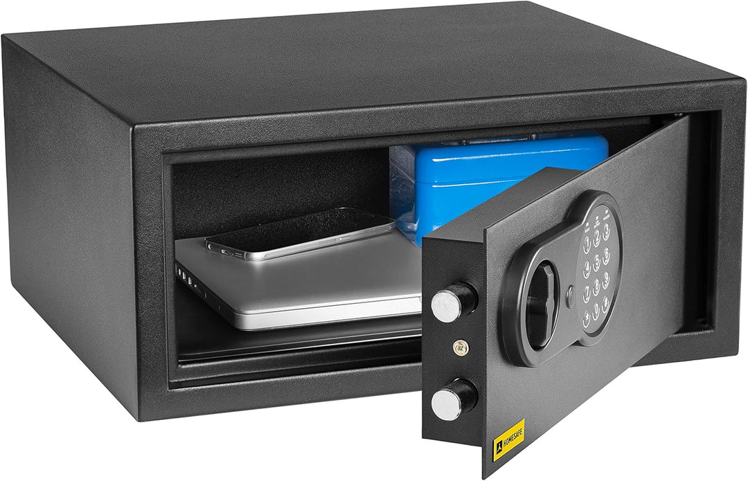 HomeSafe HV24E Möbeltresor mit Elektronikschloss, 20x44x38cm (HxBxT), Digitaler Tresor für Zuhause,