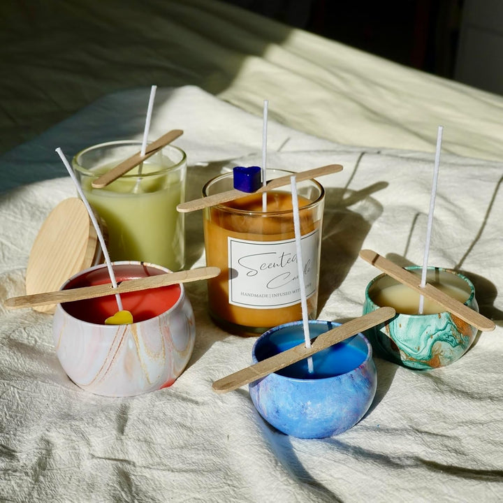 Trulloyoo DIY Kerzenherstellung Kit, Kerzen Selber Machen Set für Erwachsene Kinder, Duftkerzen Mach