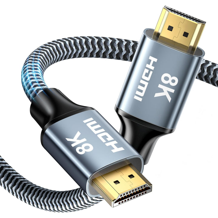 CABNEER 8K HDMI 2.1 Kabel 7,5m, HDMI Kabel Ultra Hoch Geschwindig 48Gbps 8K@60Hz 4K@120Hz 2.2/2.3 eA