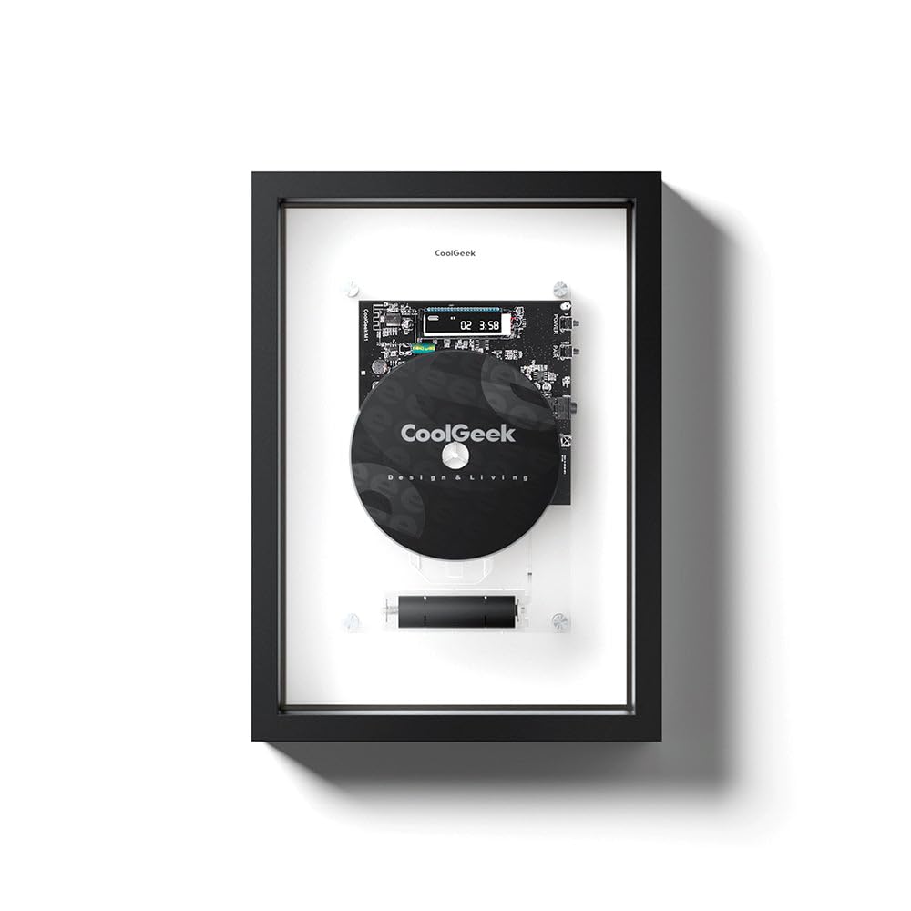 M1 Vertikaler Bluetooth CD-Player, Tragbar, Transparentes Design, Transparenter vertikaler CD-Player