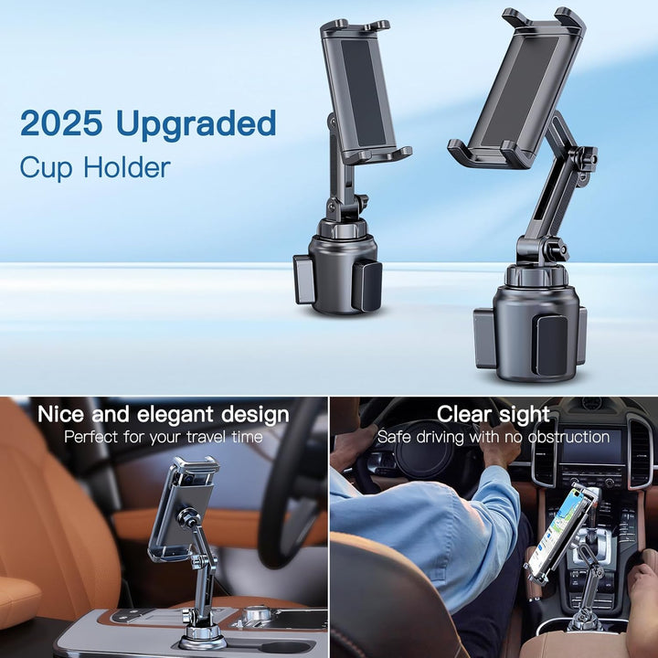 Cup Holder Telefon Tablet Mount für Auto, LKW, 360 ° drehbarer Standhalter und Verstellbarer Arm, ko