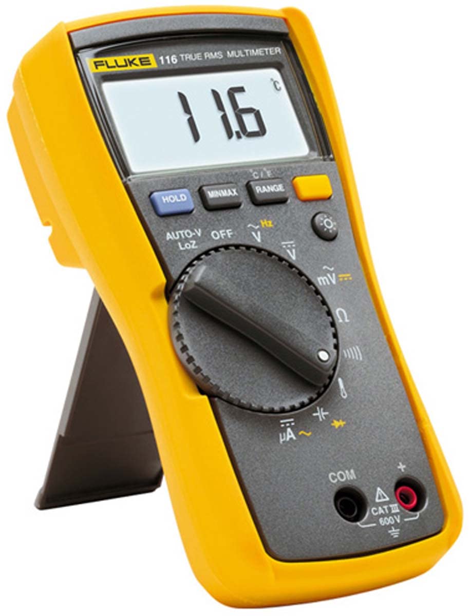 Fluke Digital-Multimeter Kompakt 116 mit Diodentest und Temperaturmessung 2583601