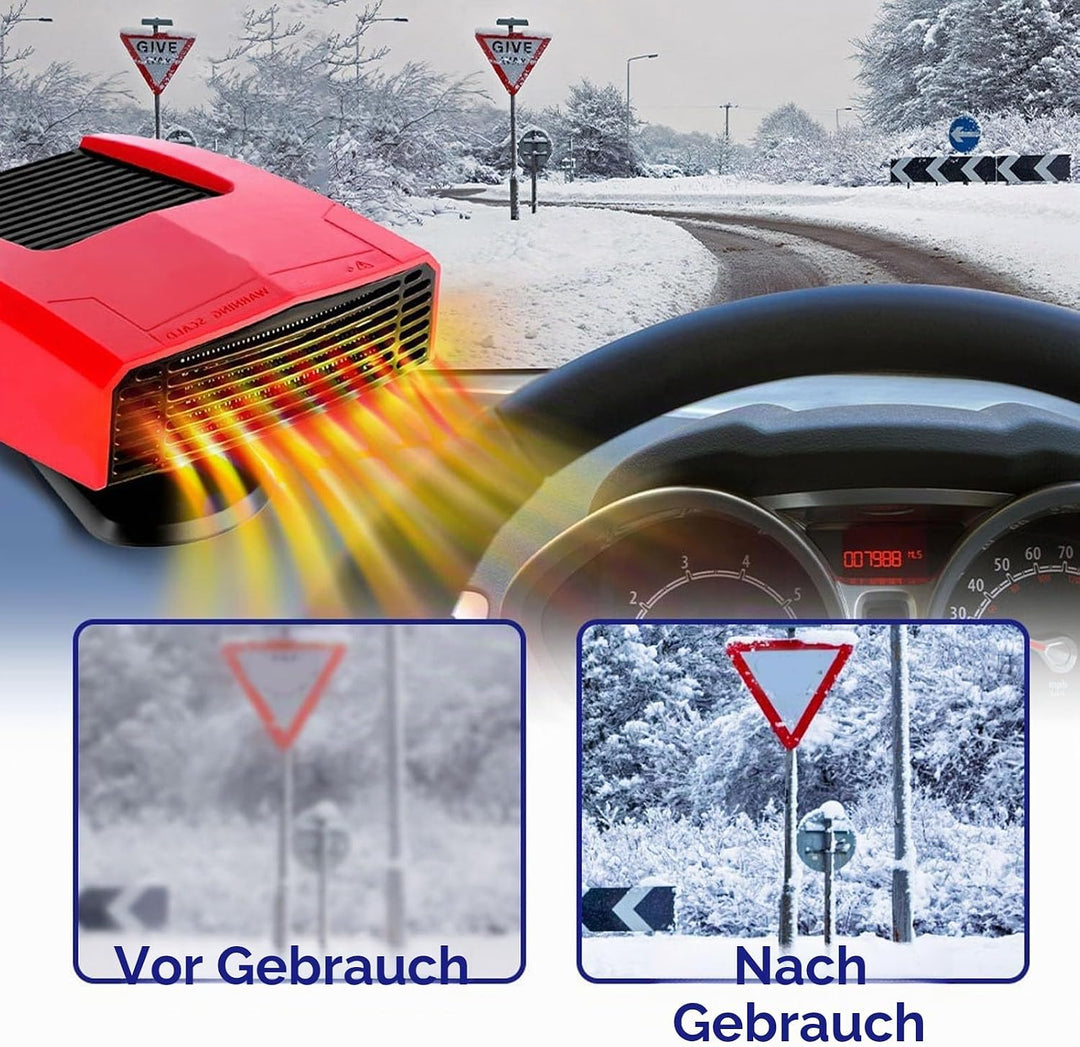 Fockety Akkubetriebene Heizung, tragbare, leise Heizung für kleine Räume mit Licht, USB-Anschluss un