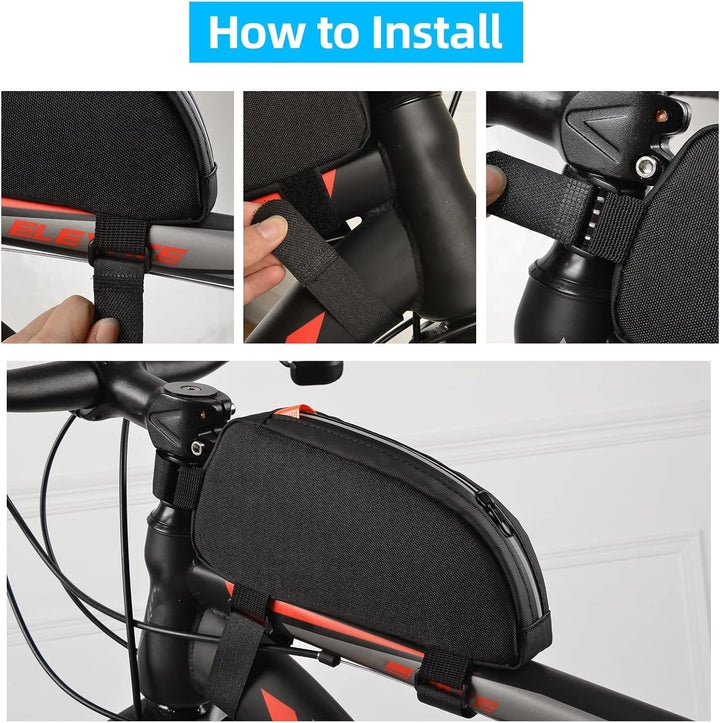 Venforest Fahrradtasche für Oberrohr, Vorderrahmen, wasserdicht, für Stassenrad, Rennrad, Mountainbi