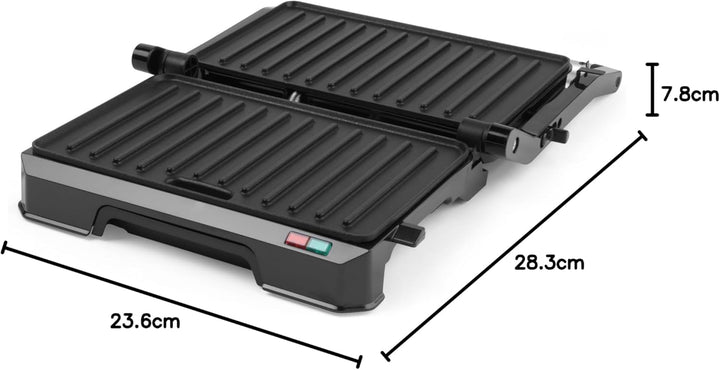 Progress EK5854P 2-in-1-Gesundheitsgrill - Panini-Presse, elektrischer Grill mit Antihaft-Platten, ö