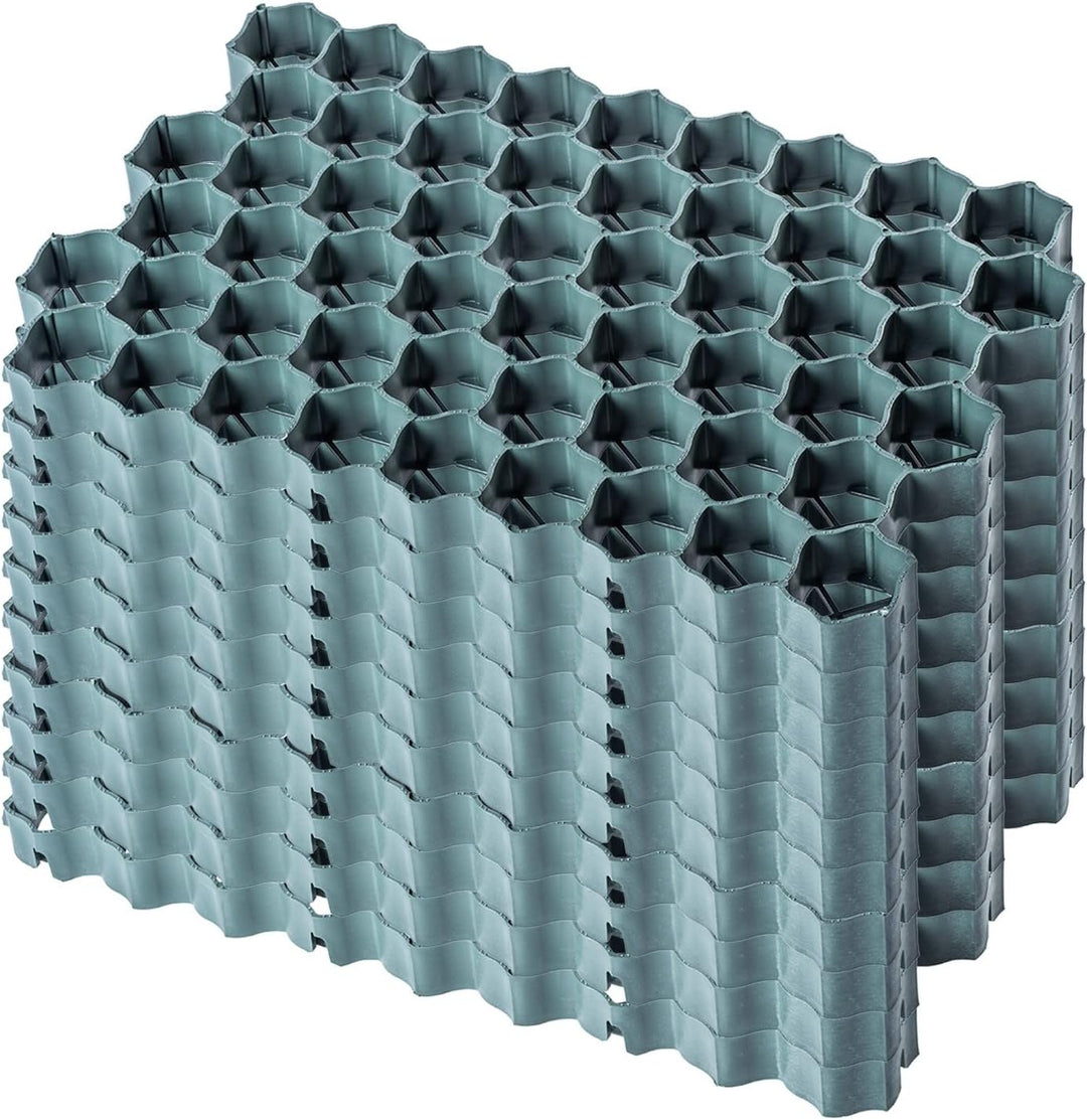 KADAX Paddockplatten aus Kunststoff, 60x40cm, 2,5 m², 2 Farben, Belastbarkeit bis zu 1000 t, Rasengi