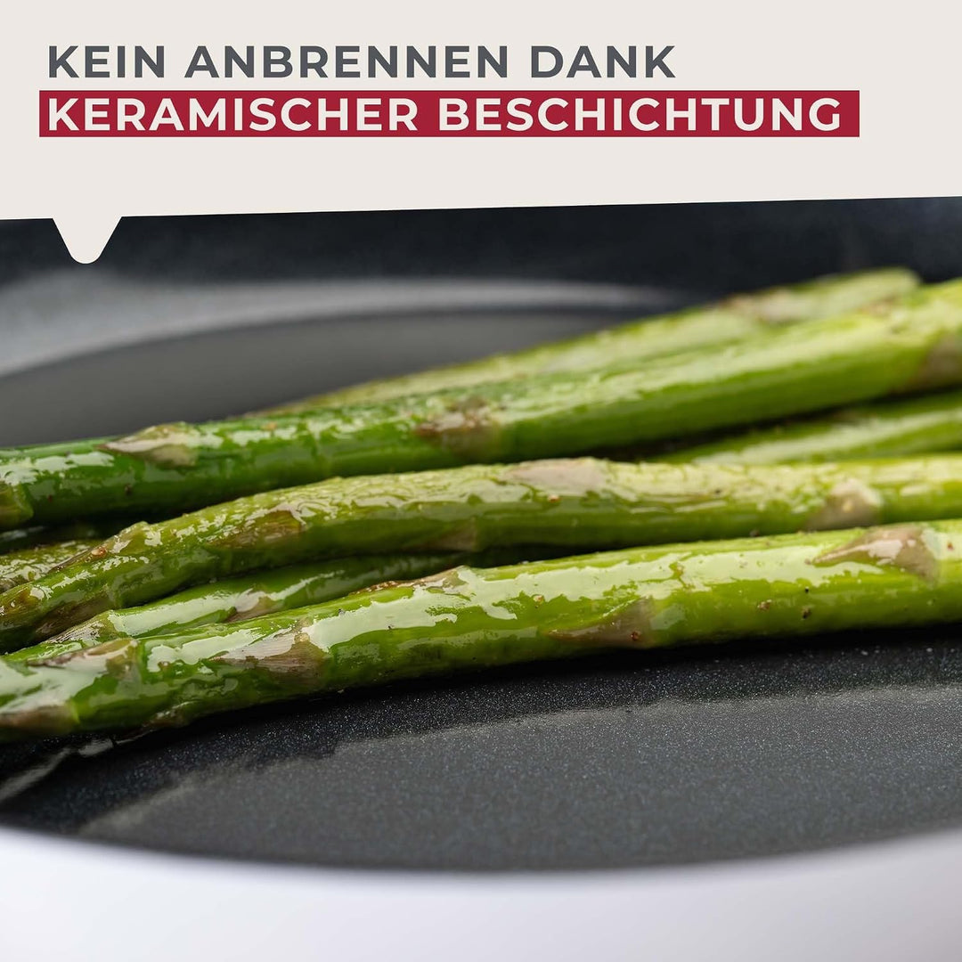 FACKELMANN Bratpfanne Arcadalina 28cm – Antihaft-Pfanne aus 90% recyceltem Aluminium mit ergonomisch